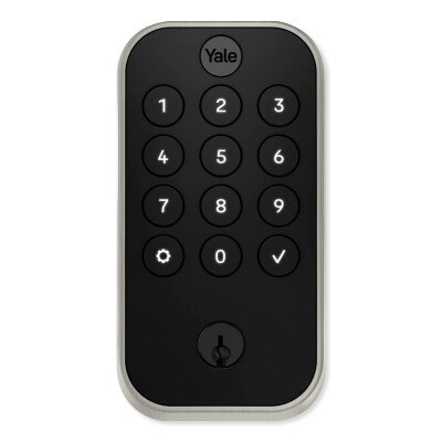 Yale Pro 2 Keyed Pushbutton Keypad Lock with Bluetooth, No Smart Module, Satin Nickel